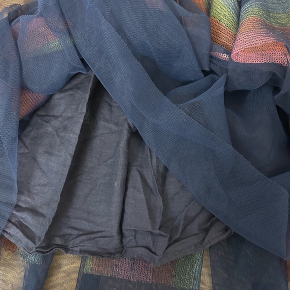 Skirt Winnie Baby Navy Blue Rainbow sequins sheer Tutu 9/10 years - Picture 7 of 9